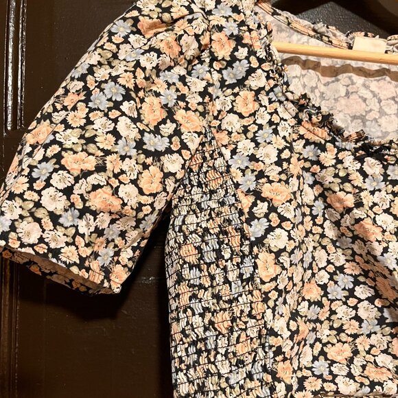 Levi’s Vanessa Floral Puff Sleeve Crop Top - Small - Picture 3 of 6